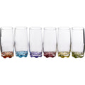 Secret de Gourmet waterglazen, kleurenmix, 380 ml, set van 6