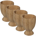 Secret de Gourmet eierdopjes van bamboe, 6 stuks, 7,5 cm