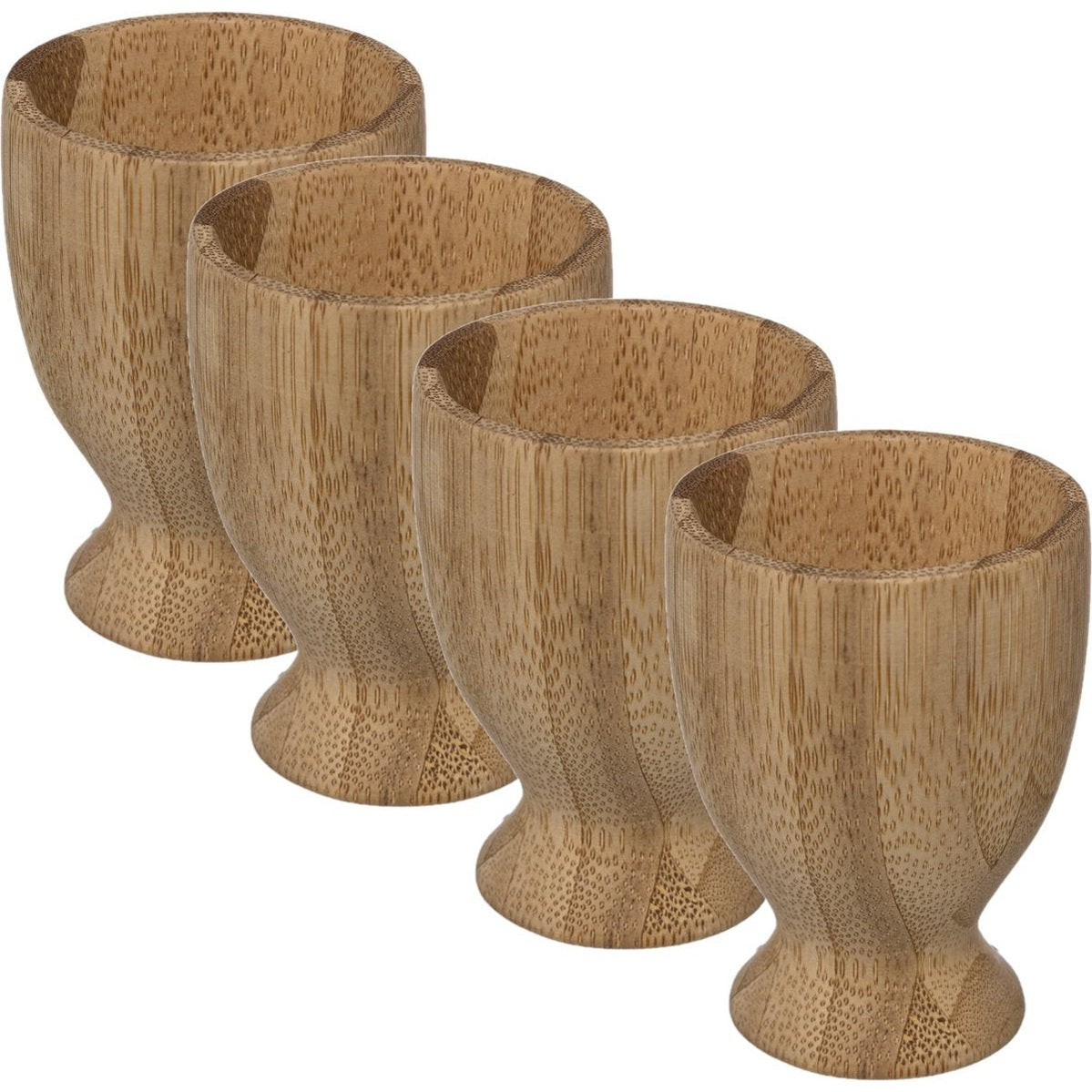 Secret de Gourmet eierdopjes van bamboe, 6 stuks, 7,5 cm