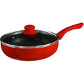 Secret de Gourmet hapjespan met deksel, rood en zwart, Ø 24 cm