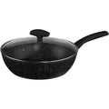 Secret de Gourmet hapjespan met glasdeksel, zwart, Ø 28 cm