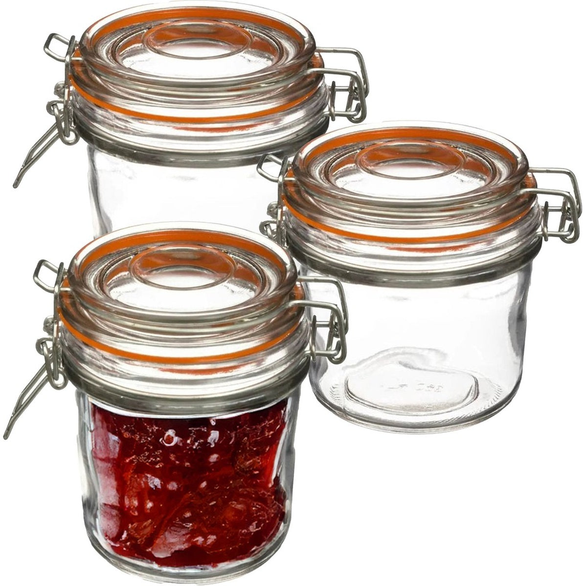 Secret de Gourmet inmaakpotten 330 ml, set van 3, beugelsluiting