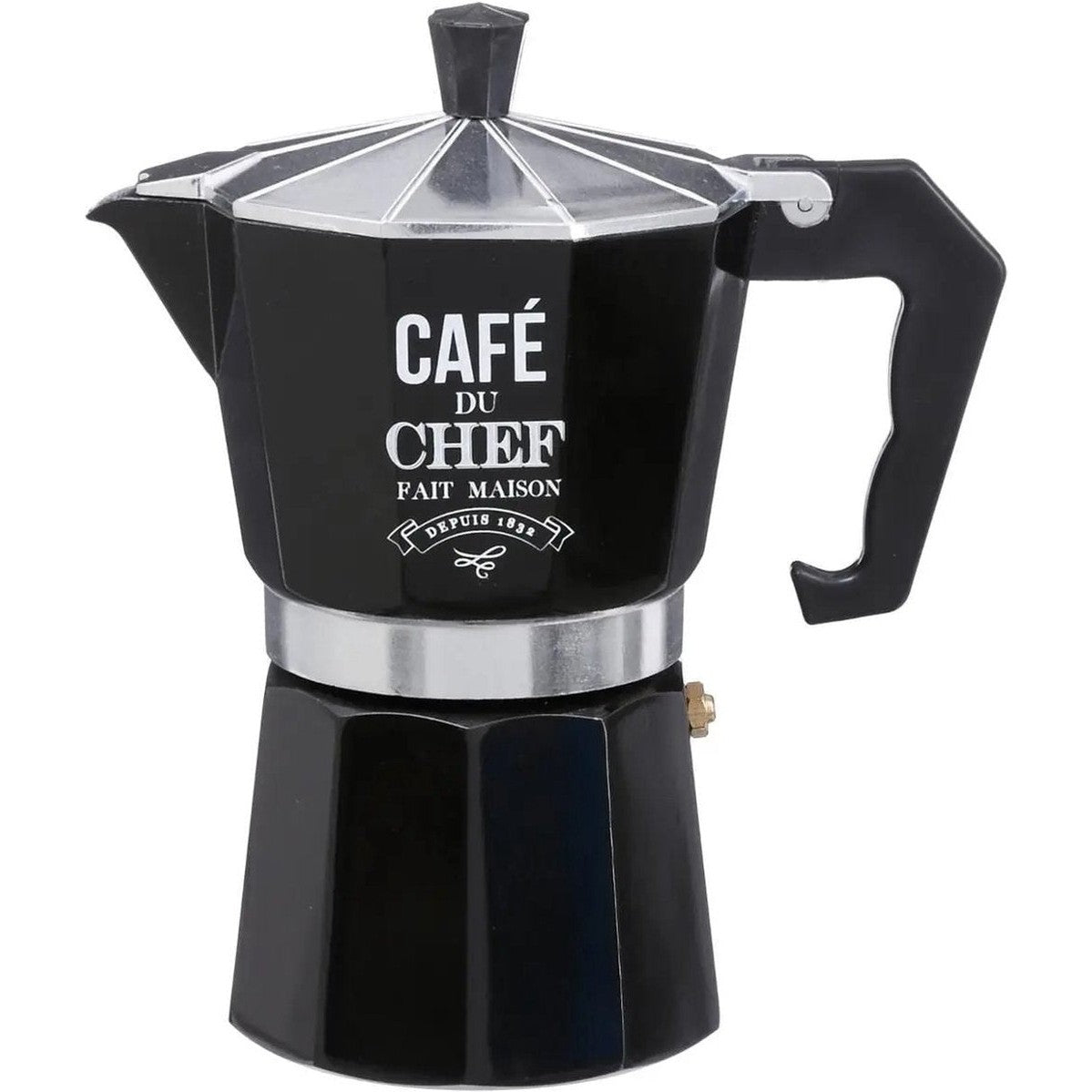 Secret de Gourmet mokapot aluminium 300 ml, zwart