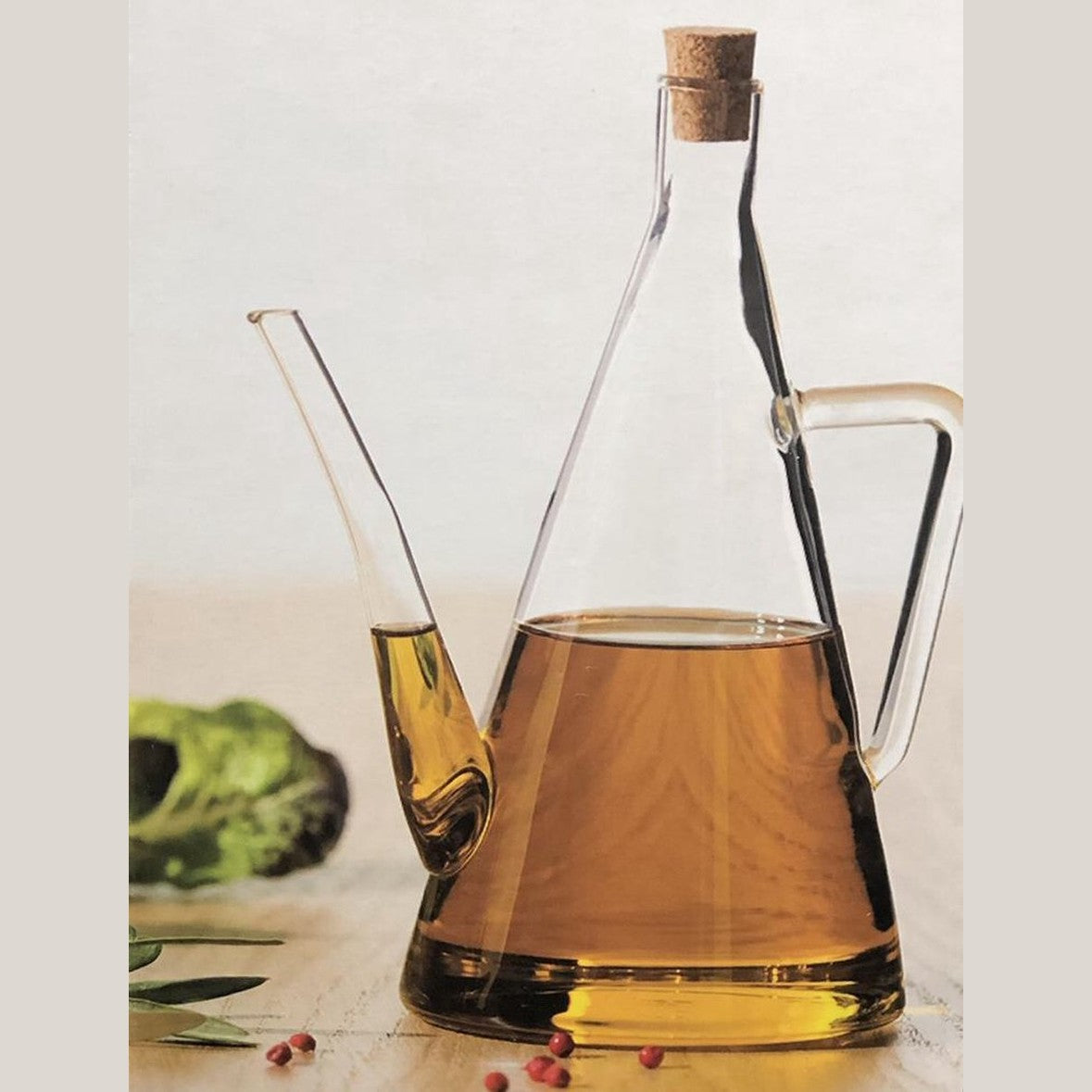 Secret de Gourmet oliefles van glas met schenktuit, 500 ml