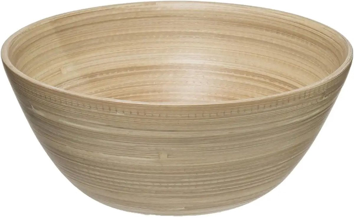 Secret de Gourmet slakom van bamboe, beige, Ø 25 x H 8,5 cm