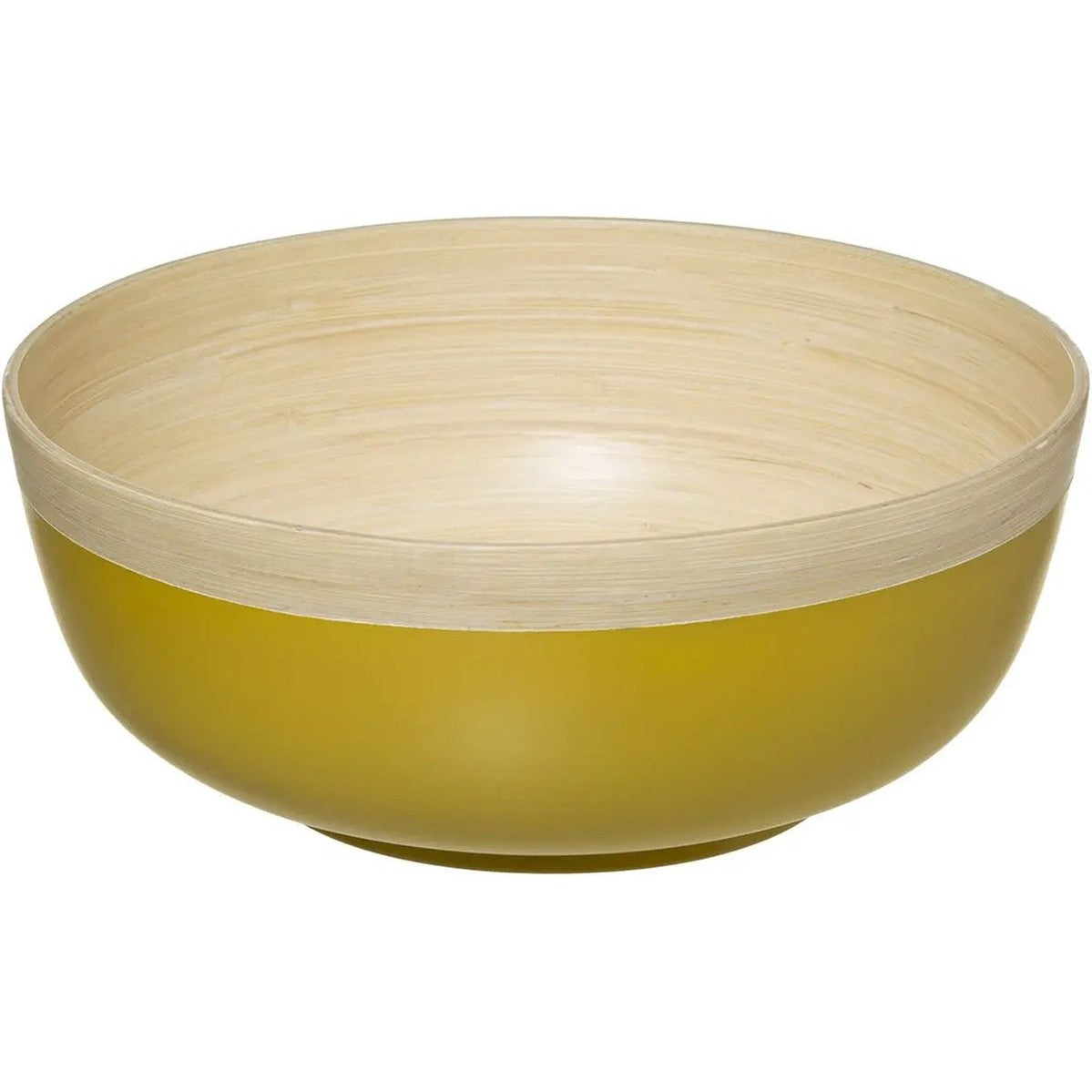 Secret de Gourmet slakom van bamboe, geel, Ø 30 x H 12 cm