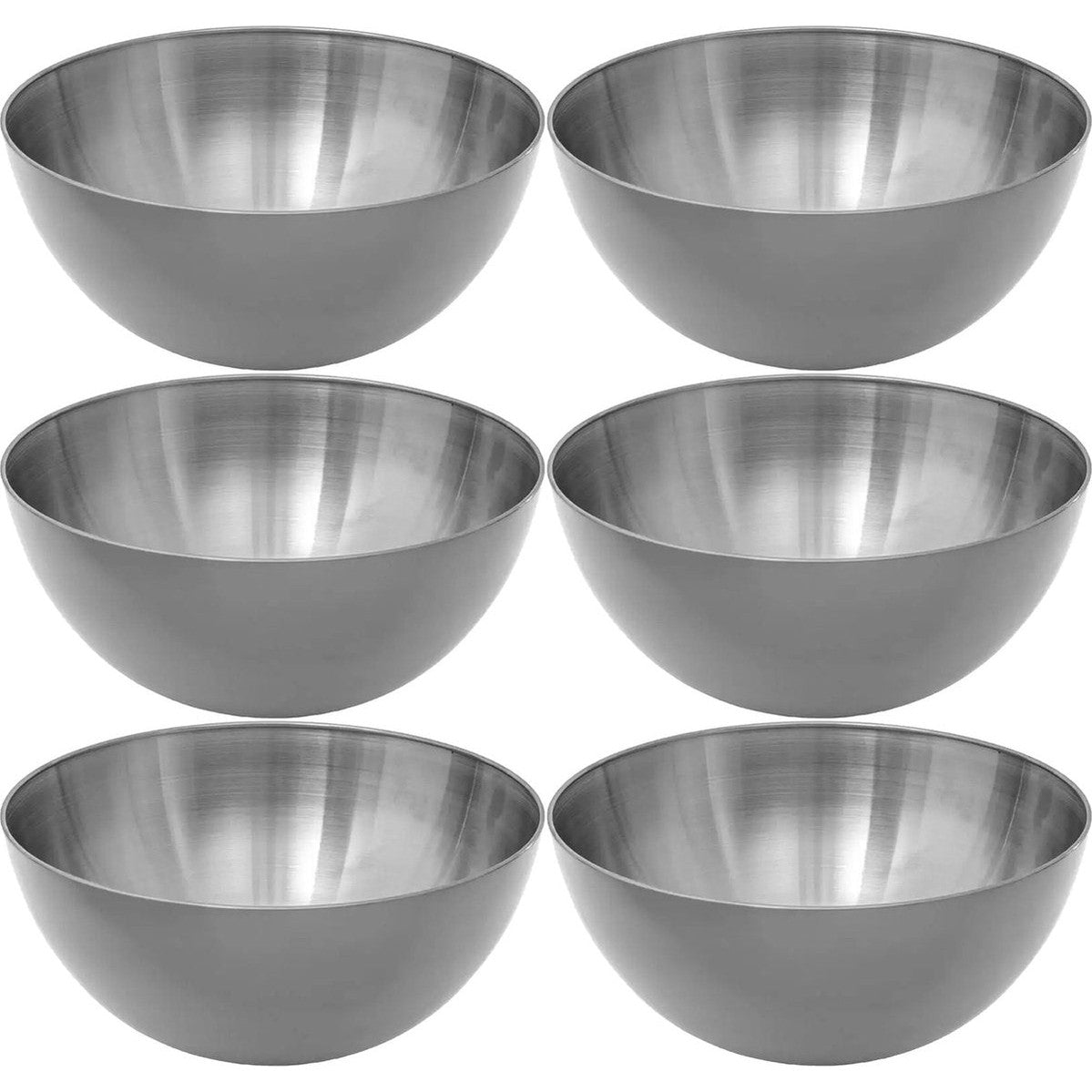 Secret de Gourmet slakommetjes van rvs, set van 6, Ø 19 cm