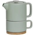 Secret de Gourmet theepot Penang met kopje, mintgroen keramiek