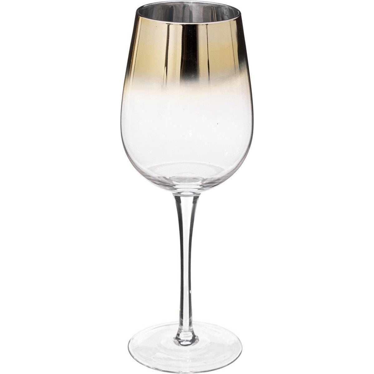 Secret de Gourmet wijnglazen Arya gouden rand, set van 6 (38 cl)