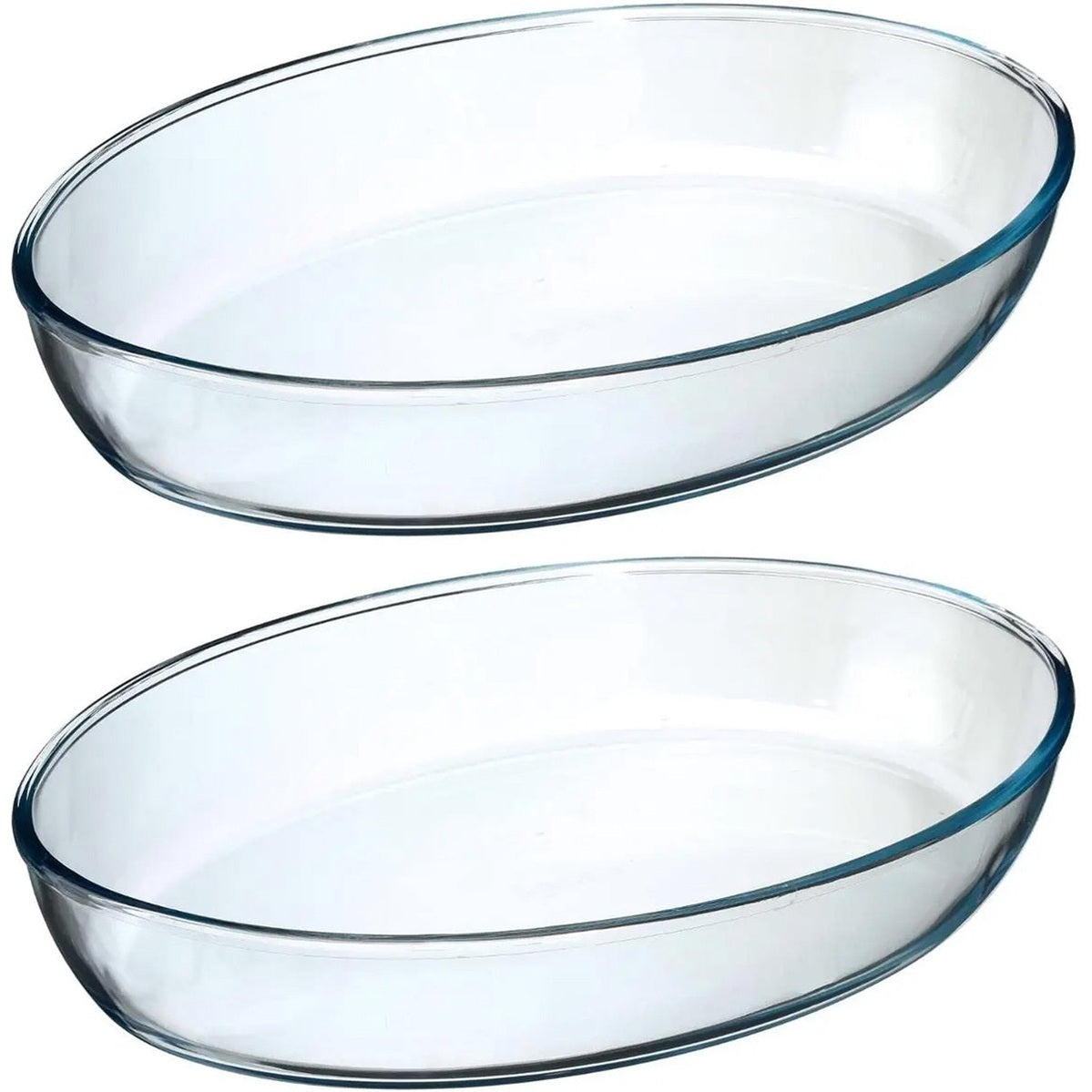 Secret de Gourmet ovenschalen ovaal glas 35 x 25 cm, set van 2