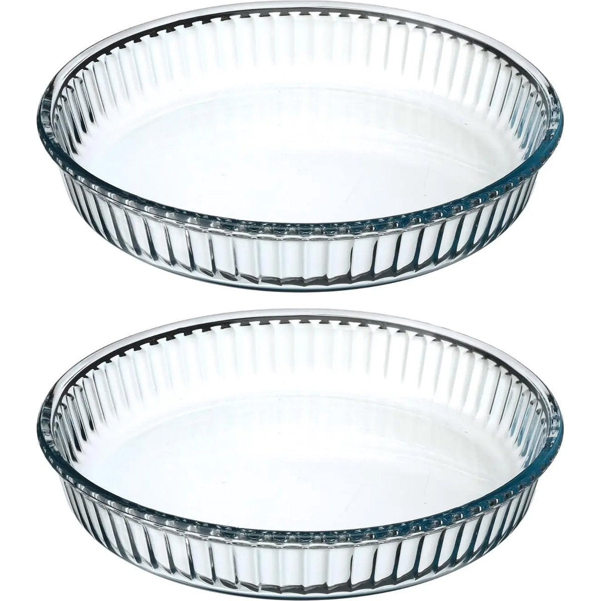 Secret de Gourmet ronde ovenschaal van glas, Ø 26 cm, set van 2