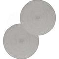 Secret de Gourmet placemats lichtgrijs, set van 12, Ø 38 cm