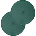 Secret de Gourmet placemats emerald groen, set van 4, Ø 38 cm