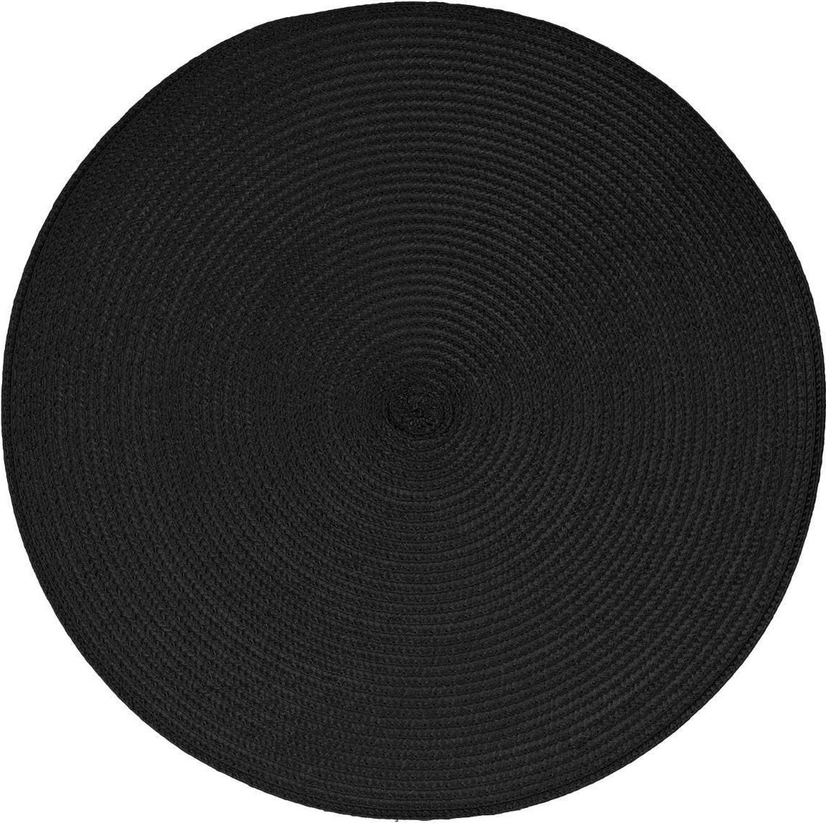 Secret de Gourmet ronde placemat zwart, Ø 38 cm