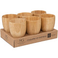 Secret de Gourmet eierdopjes van bamboe, set van 6, 7,5 cm