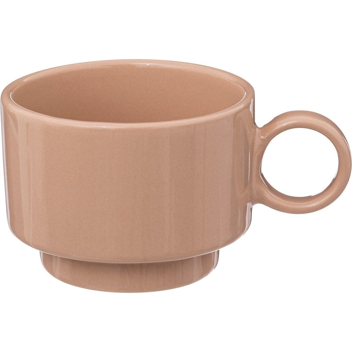 Secret de Gourmet retro koffiekopjes nude, set van 4 (10 cl)