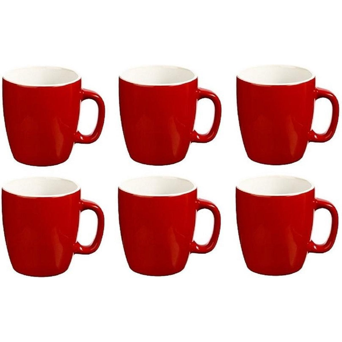 Secret de Gourmet Senseo mokken rood 160 ml, set van 6