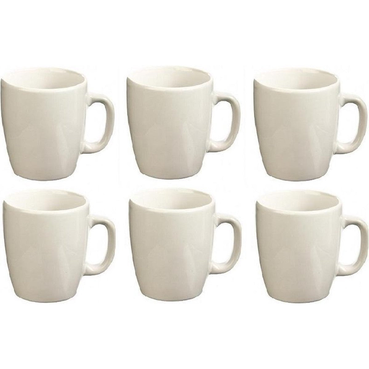 Secret de Gourmet Senseo mokken wit 160 ml, set van 6