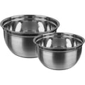 Beslagkommen van rvs met antislip, 4,5 L en 2,5 L, set van 2