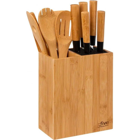 Set Messen en Keukengerei - Bamboe - 11 Stuks