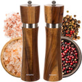 Peper- en zoutmolens van hout, set van 2