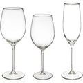 Set van 18x wijnglazen en champagneglazen Lina 210/410/540 ml van glas - Wijnglazen - Champagneglazen