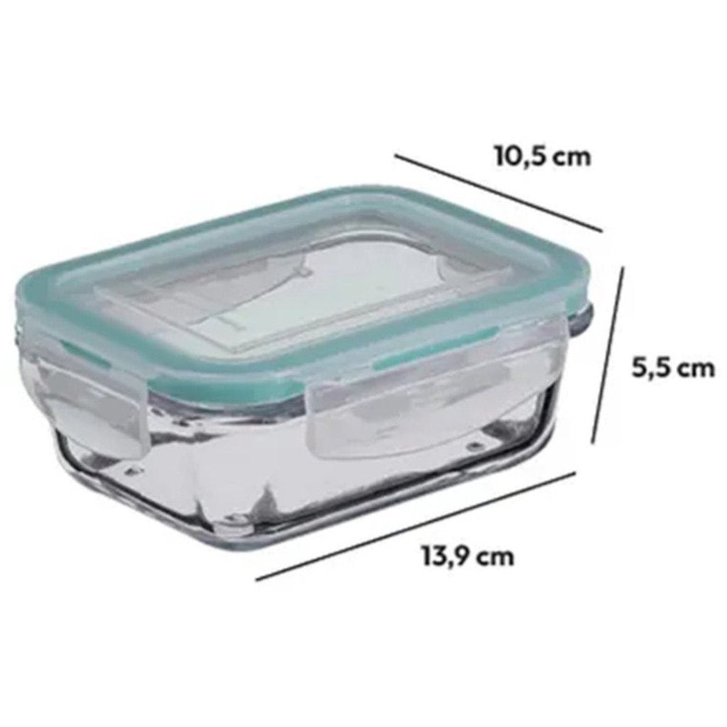 5Five vershoudbakjes van glas met clipsluiting, 730 ml, set van 2 (7)