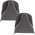 Siliconen ovenwanten grijs, set van 2, 9 x 12,5 cm