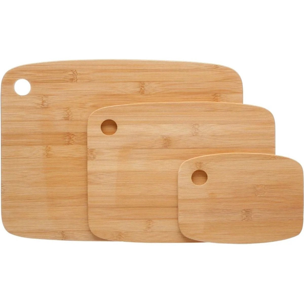 Bamboe snijplanken set van 3 (19, 29 en 37 cm)