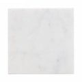 Marmeren onderzetters met zwarte houder, set van 4, 10 cm, wit