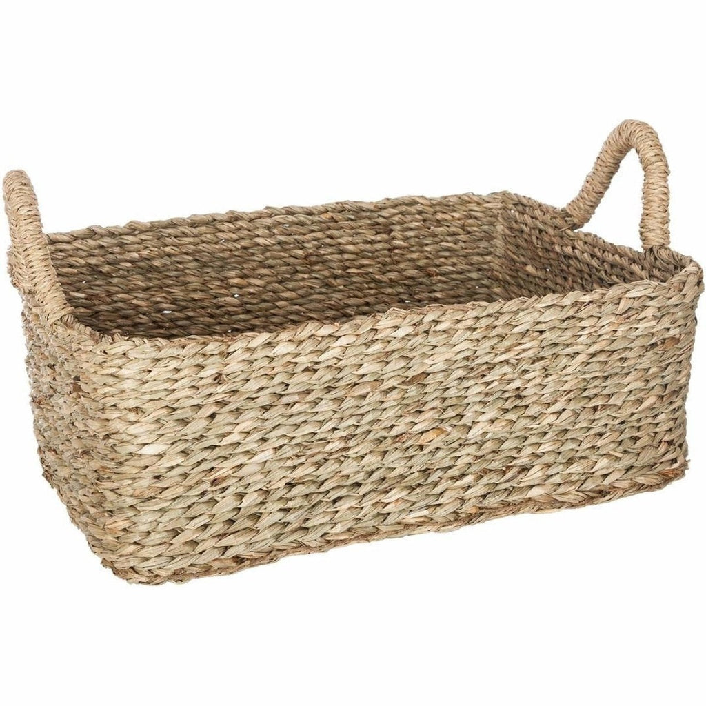 Rechthoekige decoratiemanden met handvatten, set van 3 maten (4)