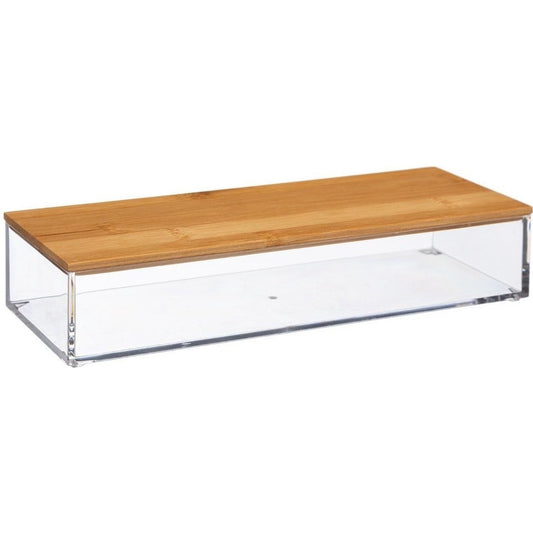 Sieraden/make-up houder/box 25,5 x 5 cm van kunststof - Nagellak box - Sieraden box - Make-up box - Organizer