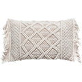 Atmosphera sierkussen macramé, ecru, 50 x 30 cm