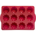 Siliconen briochevorm voor 12 broodjes, rood, 34,5 x 23,2 cm