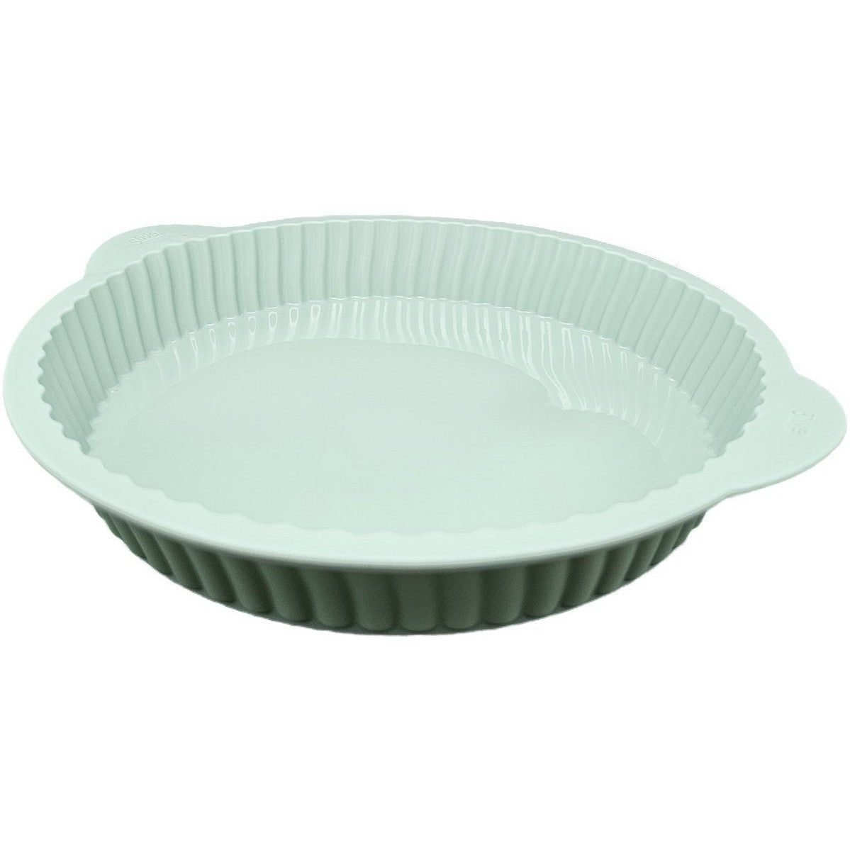 Siliconen taartvorm 24 cm met handgrepen, rood