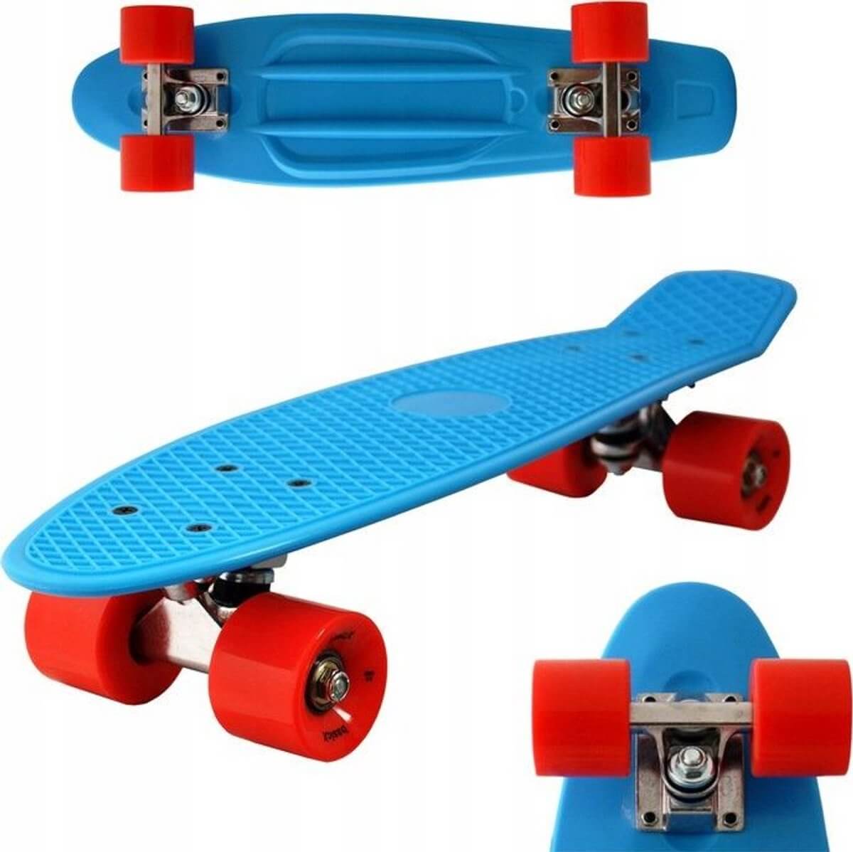 Kiamo cruiser pennyboard 57 cm, rood en blauw