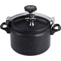 Snelkookpan 11 L met marmercoating, zwart, alle warmtebronnen