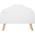 Sphera houten speelgoedkist in wolkvorm, wit, 58 x 28 x 45 cm