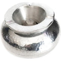 Terras asbak van gegoten aluminium, handgemaakt