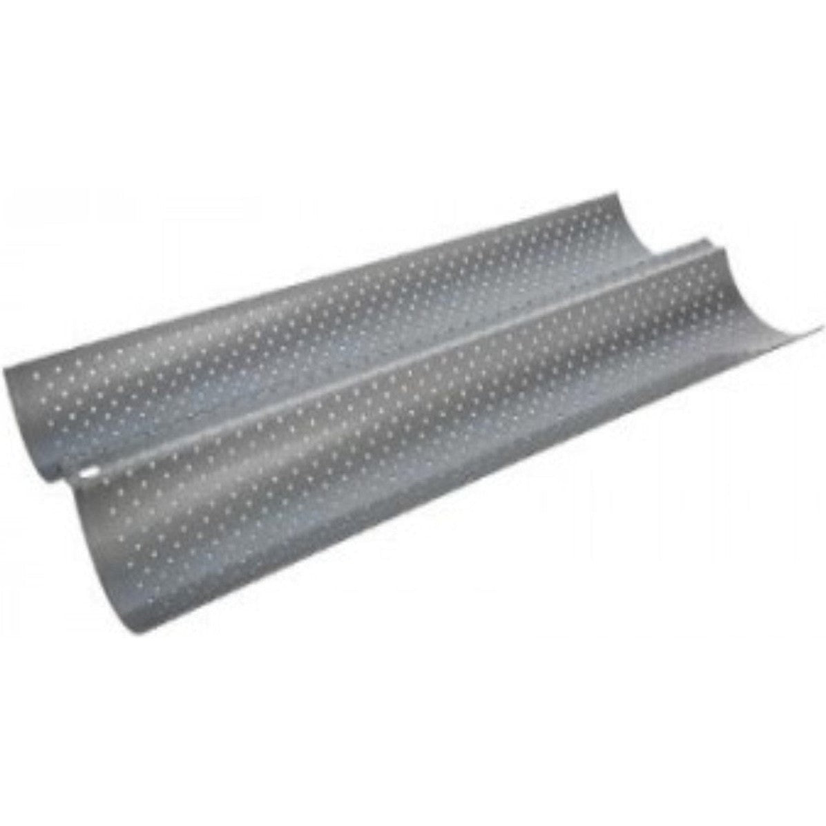 5Five stokbroodmal van verchroomd aluminium, zilverkleurig, 38 x 16 cm