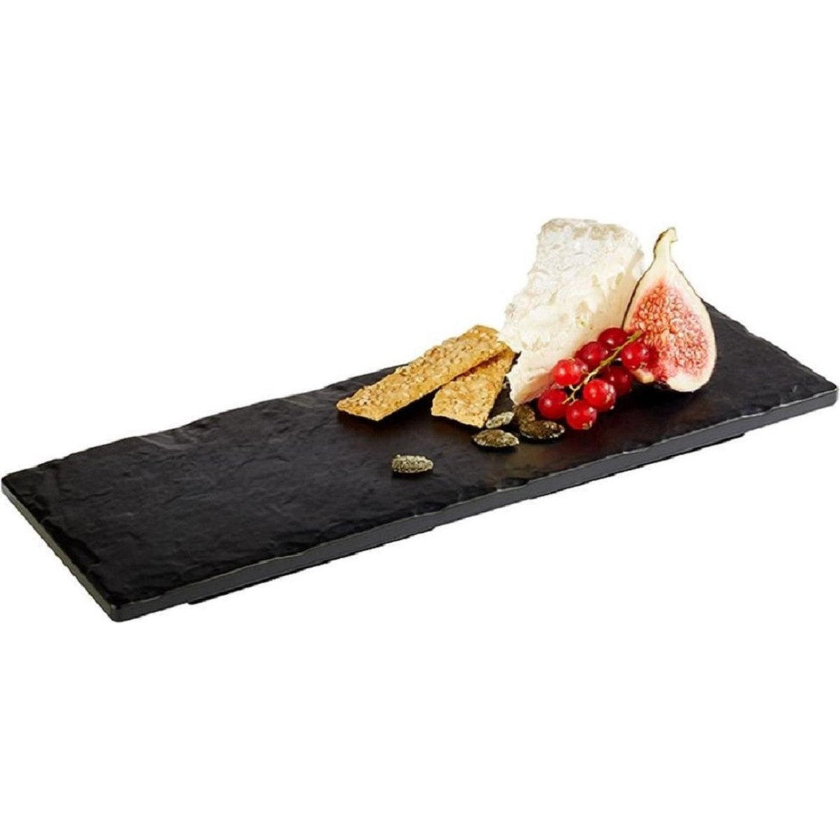Sushi- en snackplank van leisteen, 10 x 30 cm