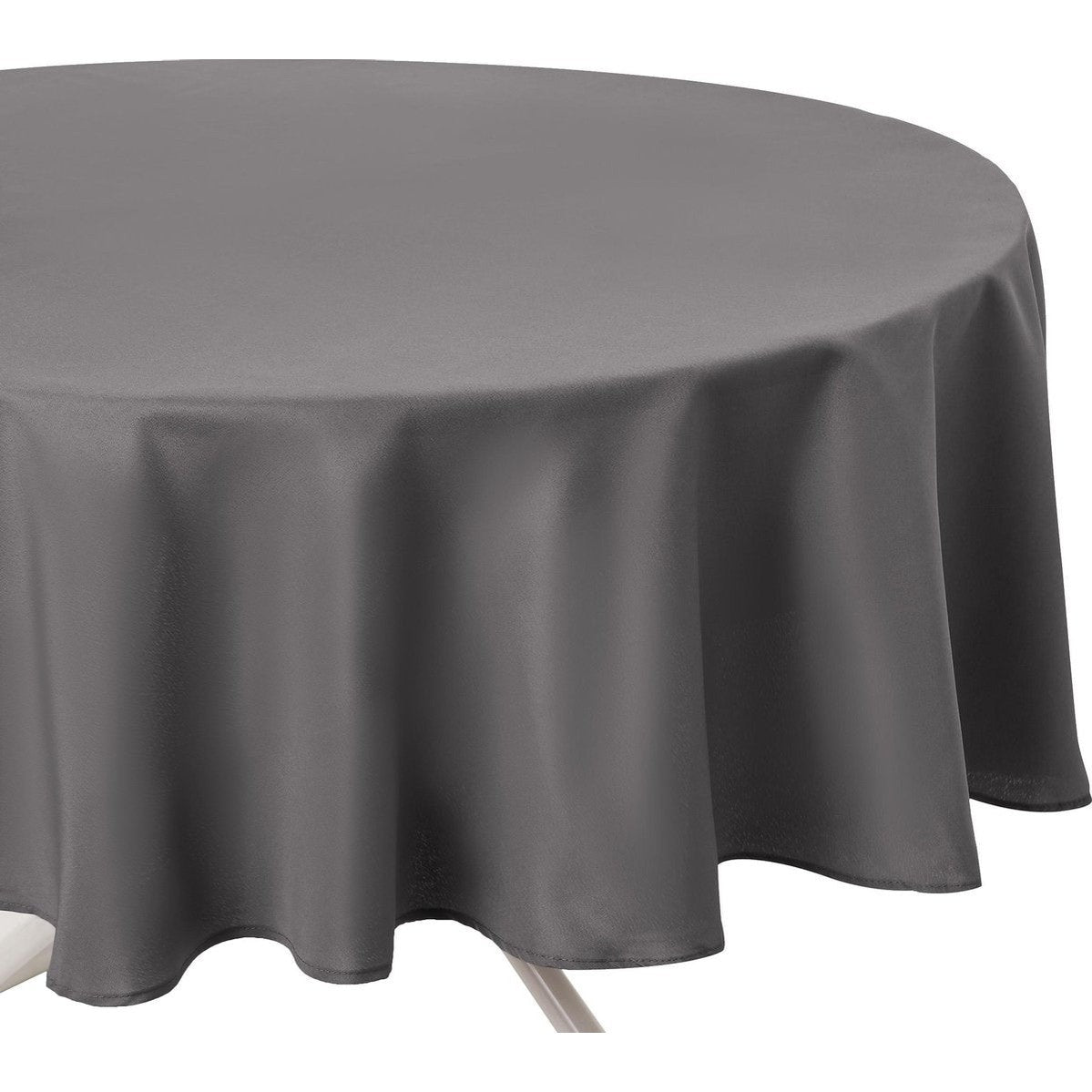 Atmosphera tafelkleed grijs, rond, Ø 180 cm, vlekbestendig