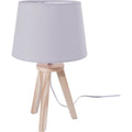 Tafellamp met 3 poten, grijs, 25 W