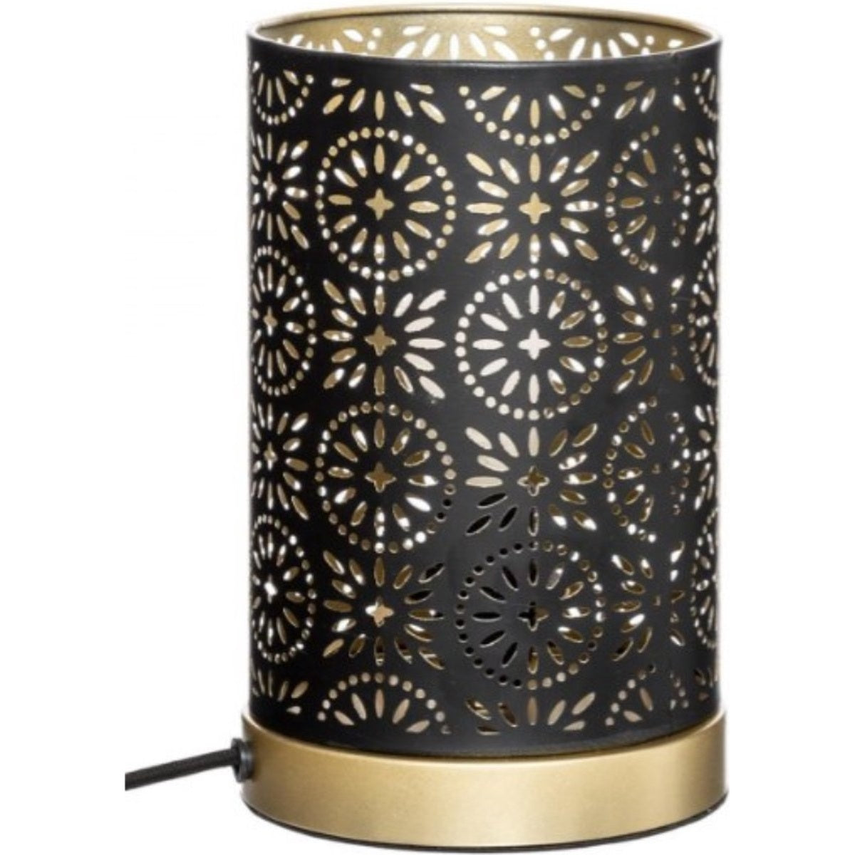 Tafellamp Gypsy zwart en goud, 21 x 13 cm