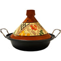 Tajine aardewerk en gegoten Aluminium inductie| Handvatten| Geschikt voor 4-8 personen - Alle warmtebronnen| Ø30cm