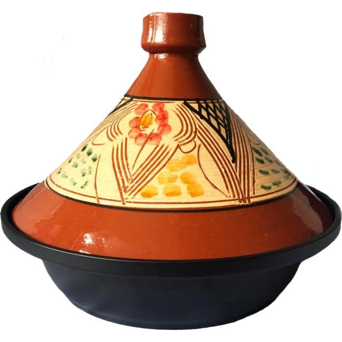 Tajine van aardewerk en gegoten aluminium, geschikt voor inductie