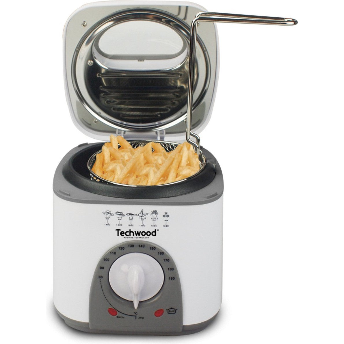Techwood mini frituur- en fonduepan 2-in-1