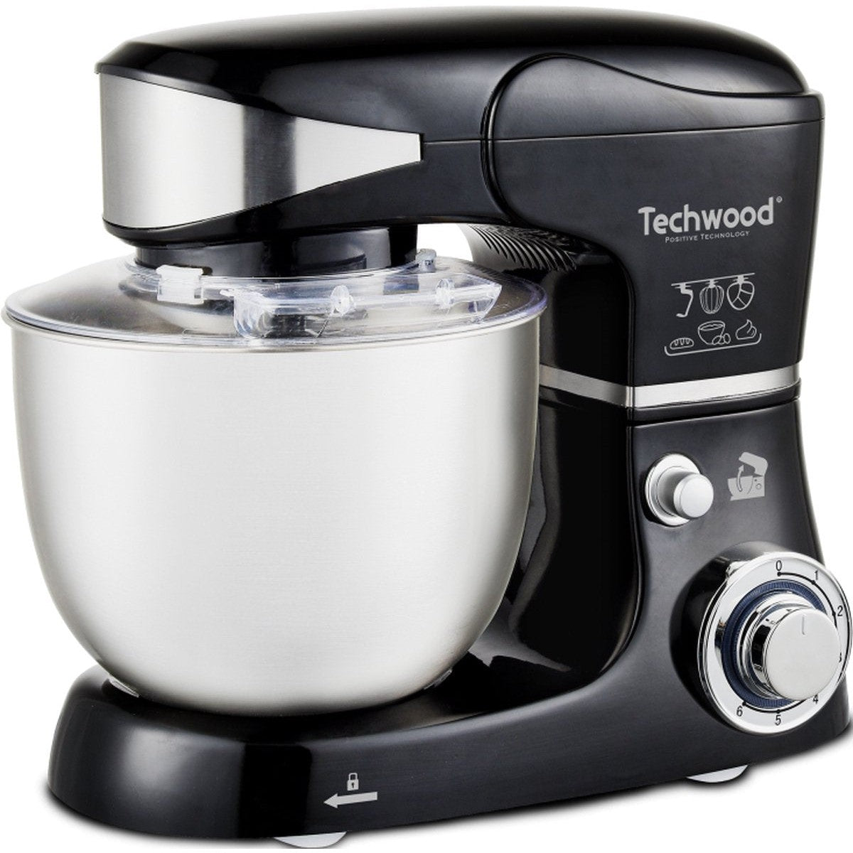 Techwood keukenmachine staande mixer, 5 L, 1000 W