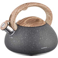 Top Choice fluitketel marmerlook met houten handvat, 2,7 L