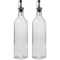 Vivalto azijn- en oliefles met schenktuit 500 ml, set van 2